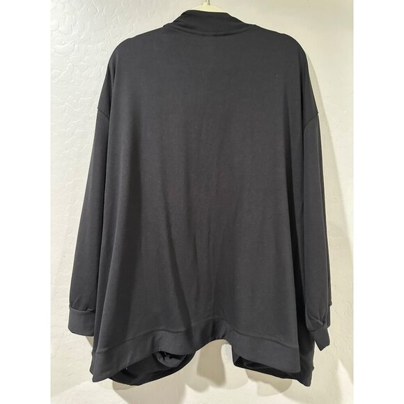 Christopher & Banks Women's Open Front Cardigan Black with Pockets Size 2X NWT - Picture 2 of 7